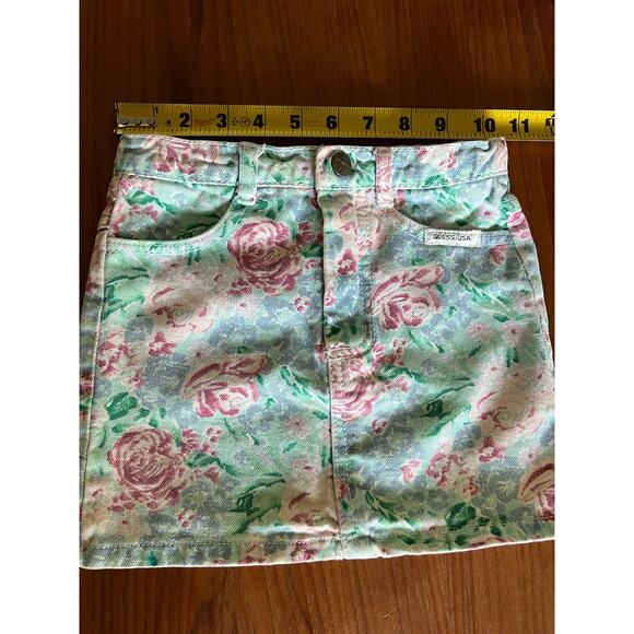 Vintage Guess Toddler Floral Skirt 3T - Picture 5 of 14